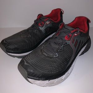 Hoka One One Gaviota Size 11.5 Red/Black/Gray